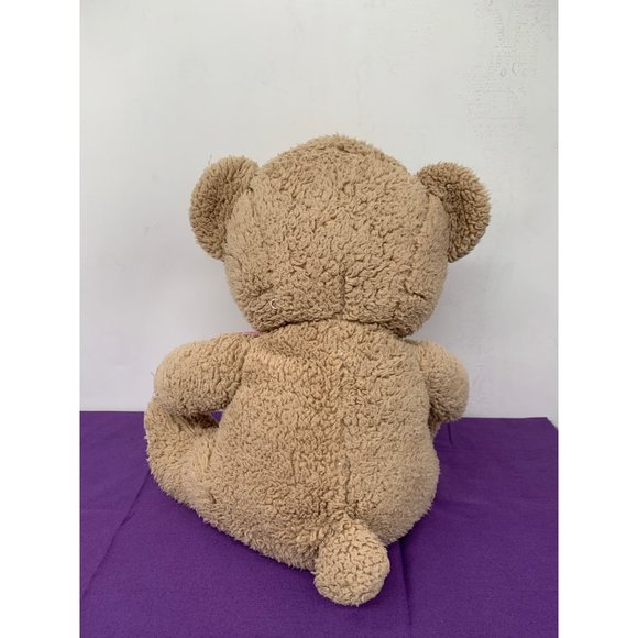 Dandy Brown Bear Love Mom Embroidered Knit Accent Pink Bow 2015 - Picture 5 of 12